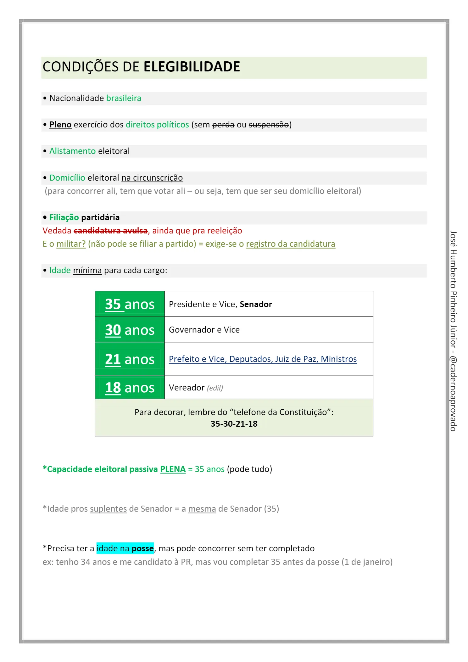 Direito Constitucional - AMOSTRA @cadernoaprovado_13