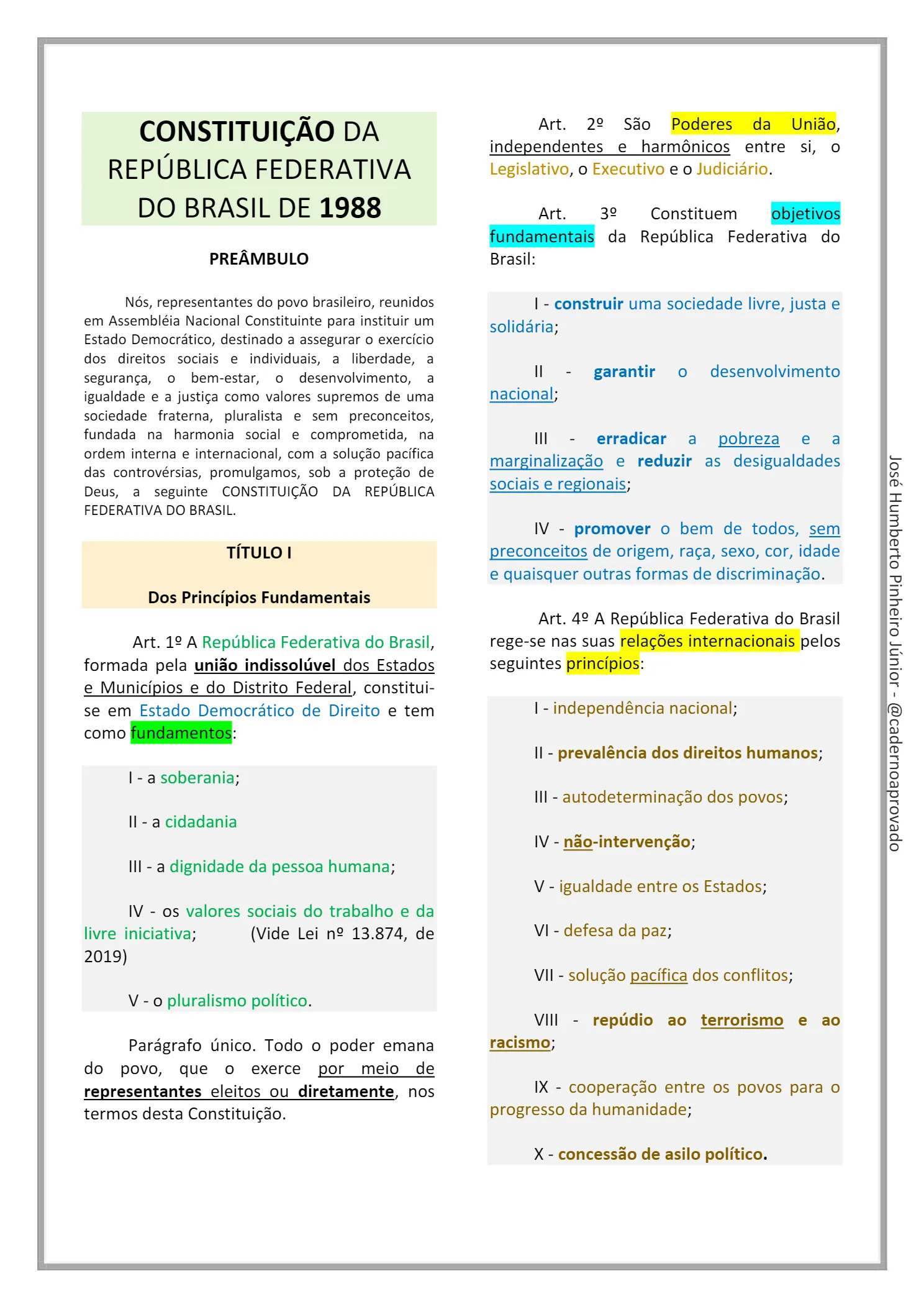 Direito Constitucional - AMOSTRA @cadernoaprovado_6