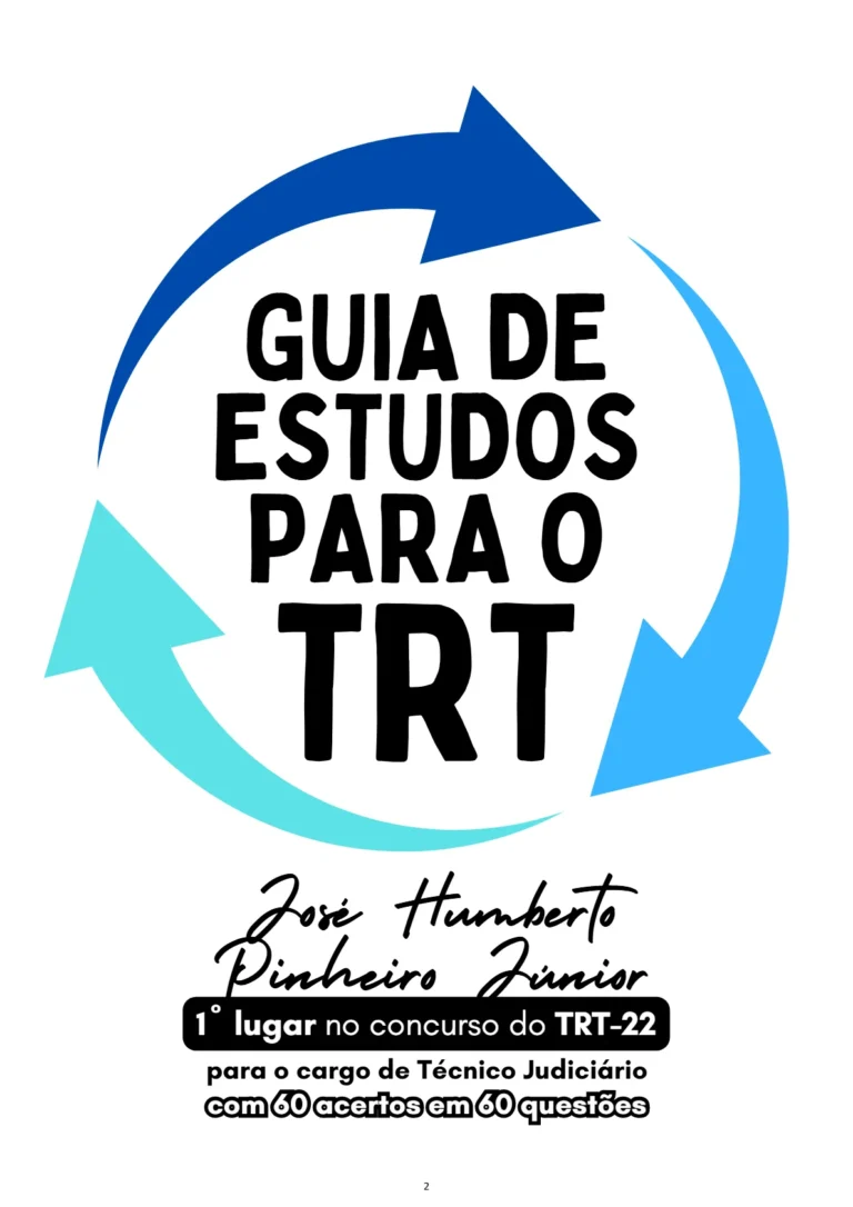 Guia de Estudos para TRT - AMOSTRA @cadernoaprovado_1