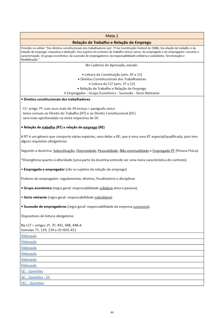 Guia de Estudos para TRT - AMOSTRA @cadernoaprovado_13