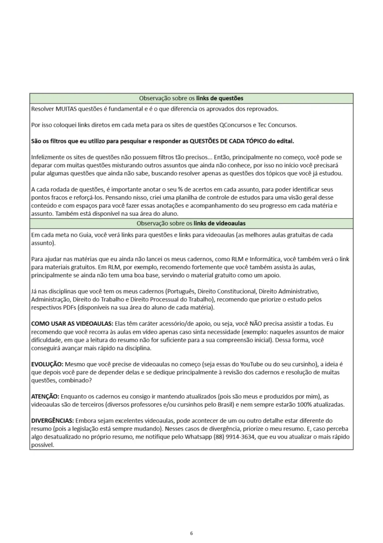 Guia de Estudos para TRT - AMOSTRA @cadernoaprovado_5