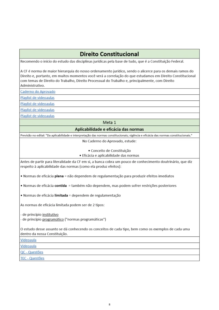 Guia de Estudos para TRT - AMOSTRA @cadernoaprovado_7