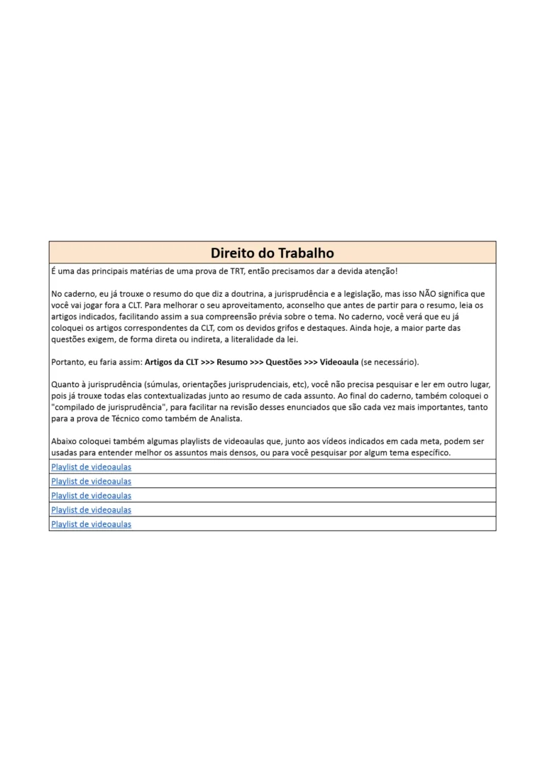 2 Guia de Estudos para TRT - AMOSTRA @cadernoaprovado_11