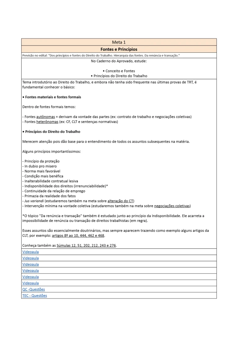 2 Guia de Estudos para TRT - AMOSTRA @cadernoaprovado_12